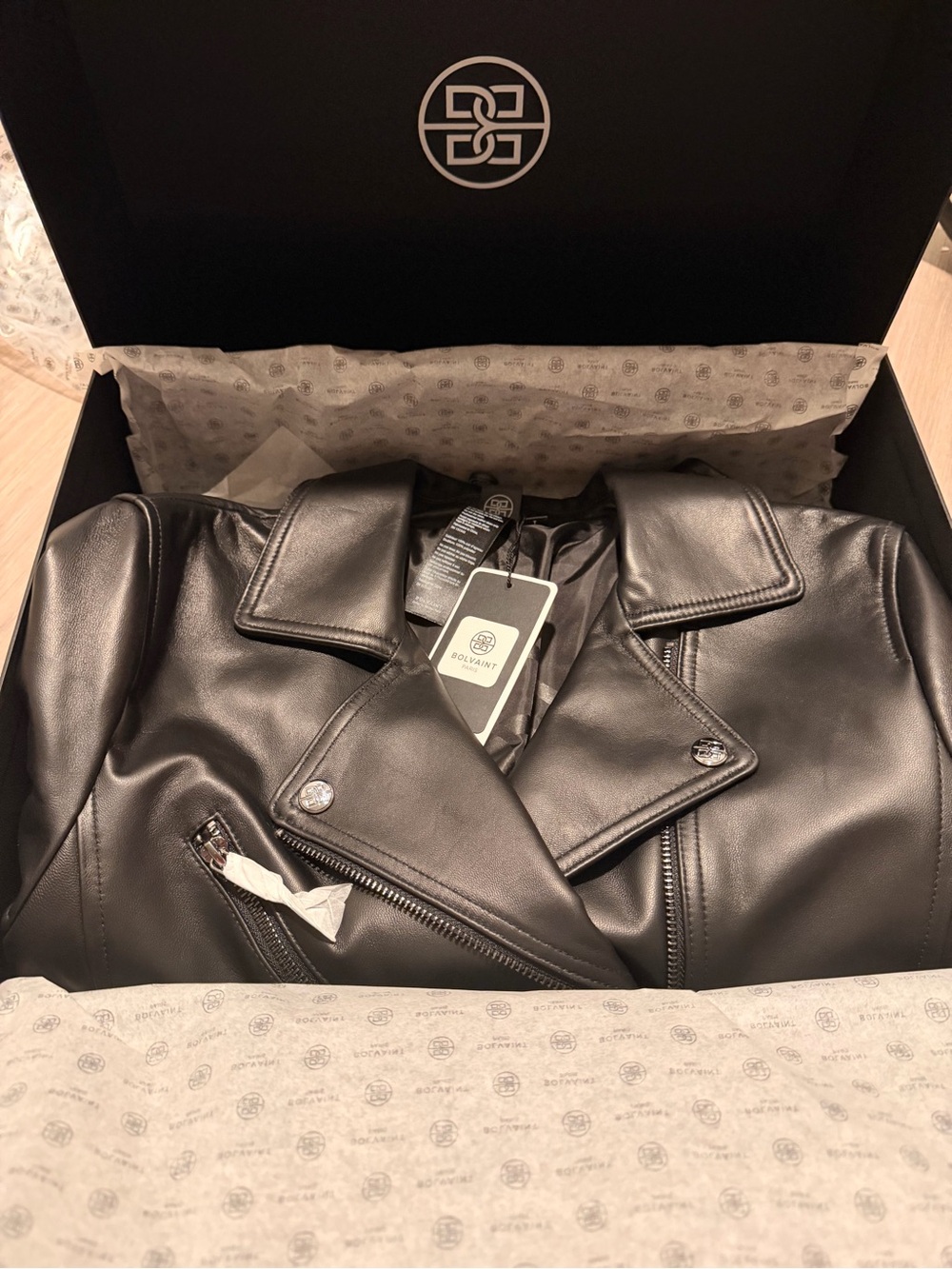 Victoire Lambskin Moto Jacket - Women’s, sizeL, Brand NEW